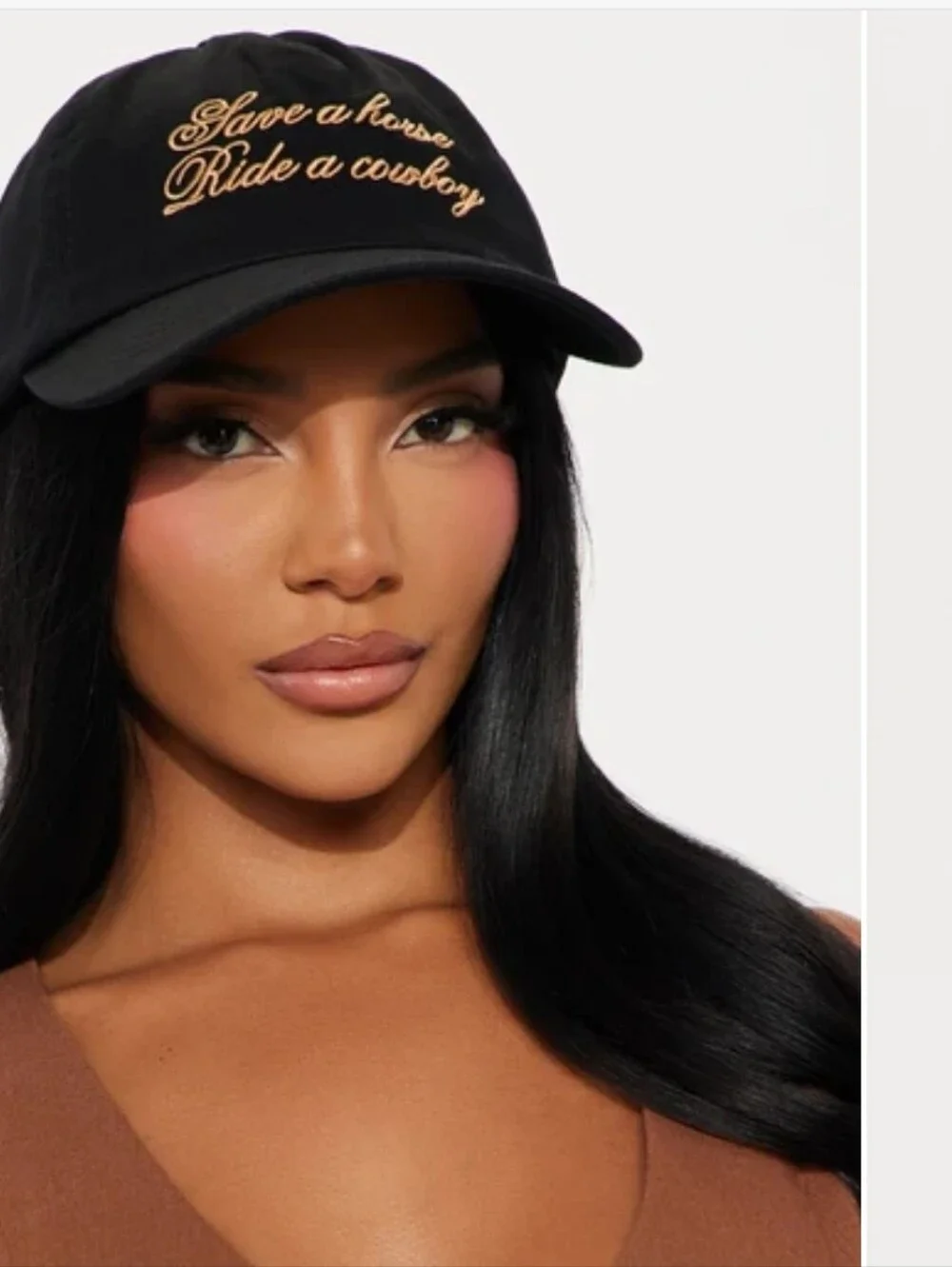 Embroidered 'Save a Horse Ride a Cowboy' Cap